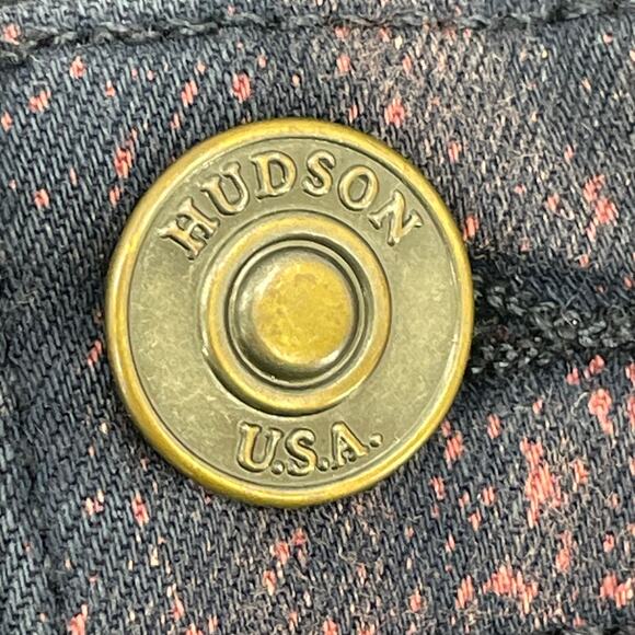 Hudson Women's Nico Super Skinny Midrise Jeans, Sz. 32 Artsy Cosmo Tie Dye Edgy - Picture 7 of 16